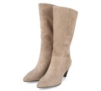 Tamaris Stiefel - Gr. 39 - Beige - Rauleder