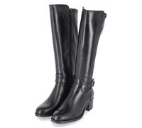 Tamaris Stiefel - Gr. 39 - Schwarz - Leder und Synthetik