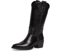 Tamaris Stiefel Leder | Eleganter Tamaris Long Boot aus Leder mit 60 mm Blockabsatz, spitzer Spitze und TOUCH-IT-Fußbett - urbaner Western-Style.