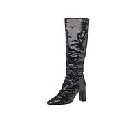 Tamaris Stiefel Materialmix Textil/Synthetik weit