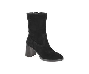 Tamaris Stiefelette Ankle Boots schwarz Velour 1-25019-41 - Größe 37