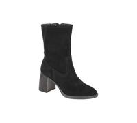 Tamaris Stiefelette Ankle Boots schwarz Velour 1-25019-41 - Größe 39