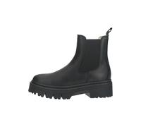 Winterboots TAMARIS, Damen, Gr. 40, schwarz, Leder, Schuhe Winterboots, Blockabsatz, Winterstiefelette mit Anziehlasche (28903906-40) schwarz