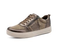 Tamaris Comfort Damen Sneaker flach mit Reißverschluss Freizeit, Mehrfarbig (Pewter Comb), 39 EU