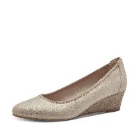 TAMARIS Damen-Pumps mittlerer Absatz Champagner-Beige beige/schlamm38