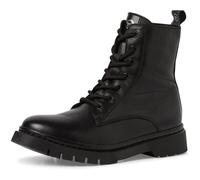 Tamaris Schnürstiefelette 25269 Damen – Wechselfußbett, Reißverschluss, Ziernähte – Schwarz 38