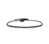 Tamaris Tennis-Armband für Damen aus Edelstahl mit Zirkoniasteinen, Frauen Armschmuck größenverstellbar und wasserfest