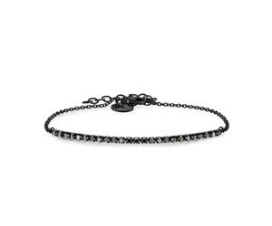 Tamaris Tennis-Armband für Damen aus Edelstahl mit Zirkoniasteinen, Frauen Armschmuck größenverstellbar und wasserfest