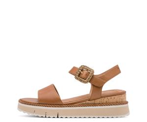 Tamaris - Trendige Plateausandalen braun - Gr. - 41