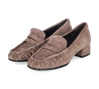 Pumps TAMARIS, Damen, Gr. 37, braun (taupe), Schuhe Pumps, Blockabsatz, Businessschuh mit modischem Zierriegel (35054423-37) taupe
