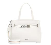 Shopper TAMARIS "Shopper TAS Kirima", Damen, Gr. B/H/T: 25cm x 22cm x 11cm 0, weiß (weiß 300), Polyurethan, Taschen Shopper (94685507-0) weiß 300