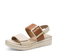 Tamaris Comfort Damen Sandalen flach aus Leder mit Schnalle