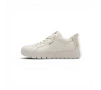 Tamaris Damen Sneaker 538 Wide FIT Step-In Leder Offwhite Größe 38