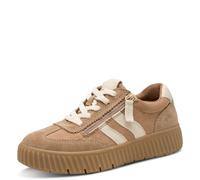 TAMARIS COMFORT Damenschuhe Sportliche Schnürer CAMEL/CORD CAMEL/CORD - Gr. - 38