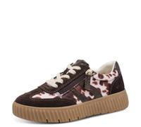 Tamaris Damenschuh Sportlicher Schnürer COMFORT COW H-Weite Materialmix Leder/Textil/Synt. Gr. 38