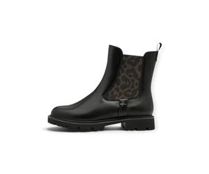 Tamaris Wide Fit Stiefelette Chelsea (Leder) 8-85402-47 schwarz/leo Damen, Größe Euro (US) 40
