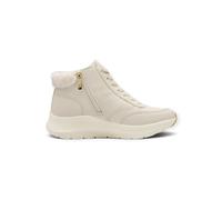 Tamaris Sneaker Comfort 85200-45/411 – hoch mit Reißverschluss & Kunstfell – Beige (Ivory) Größe 40