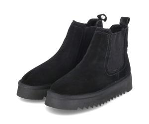 Tamaris Winter-Chelsea Boots - Gr. 41 - Schwarz - Leder & Textil