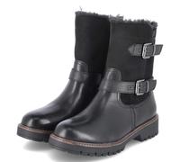 Tamaris Winterstiefeletten - Gr. 40 - Schwarz - Synthetik, Leder & Textil