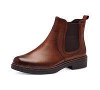 Tamaris COMFORT Damen Chelsea Boots aus Leder Braun (Cognac) Größe 39 EU