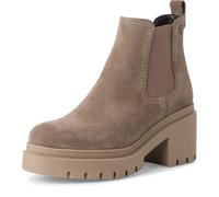 Tamaris Damen Chelsea Boot Wildleder Stiefelette M2545941 Taupe, Schuhgröße:42 EU