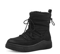 TAMARIS COMFORT Damen Winterstiefeletten zum Schnüren Gefüttert Wasserabweisend, Schwarz (Black), 37 EU