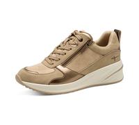 Tamaris Damen-Schnürer Beige mit Wechselfußbett Größe 38