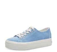 Tamaris Damen Sneaker Low Textil Vegan; Light Blue/blau; 37