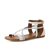 Tamaris Sandalette Damen Flach weiß,EU 41