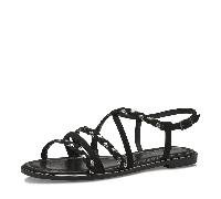 Tamaris Damen Riemchensandale schwarz