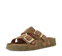 Tamaris Pantolette Damen Olive – flach, grün – Größe 41