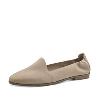 Tamaris Damen Klassische Ballerinas, Frauen Flats,Comfort Lining,TOUCHit-Fußbett,Slip-ons,klassisch elegant,Ballerinen,Taupe,37 EU