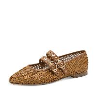 Tamaris - Woms Ballerina braun COGNAC - Gr. - 41