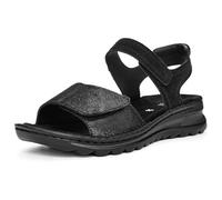 ara Tampa Sandale schwarz Glitzer gepunktet 12-47207 - Größe 41