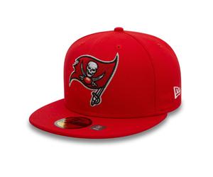 Tampa Bay Buccaneers NFL Official Team Colours New Era 59FIFTY Fitted Cap Rot - 7 1/8