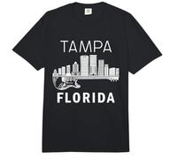 Tampa Florida Skyline Musik Tampa Souvenir Comfort Colors Adult Heavyweight T-Shirt