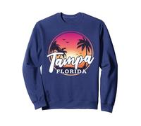 Tampa, Florida Sweatshirt, Unisex für Erwachsene, Marineblau, L