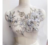 TAMTAK 3D Blumen Perlen Spitze Stoffe Applikation Stickerei Nähen Auf Patches Für Hochzeit Abendkleid Kleidung Patches Scrapbooking