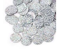 TAMTAK 50 g große runde Pailletten, 4 Löcher, Gold-Silber-Flocken, lose Pailletten, DIY-Kleidungsstück, Handtaschen-Anhänger, Bastelzubehör, 20/25/35 mm