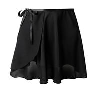 Tancefair Ballett Wickelrock Chiffon Tanz Rock aus Ballettrock Wickelrock Verstellbare Taille Tanzröcke zum Reinschlüpfen für Mädchen und Damen