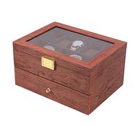 TaNeHaKi Uhrenbox Uhrenkoffer Uhrenschatulle Uhrenkasten Uhrentruhe Uhren Aufbewahrungskoffer Holz Uhrenschatulle für 20 Uhren Schmuckkoffer aus Holz