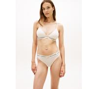 Tanga "CLASSIC THONG", Damen, Gr. L (40), beige heather, Jersey, Obermaterial: 90% Baumwolle, 10% Elasthan, TOMMY HILFIGER UNDERWEAR, körpernah, Unterhosen Tanga, mit Logobund (42990845-L) beige heath