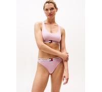 Tanga "CLASSIC THONG", Damen, Gr. XL (42/44), mystic orchid heather, Jersey, Obermaterial: 90% Baumwolle, 10% Elasthan, TOMMY HILFIGER UNDERWEAR, körpernah, Unterhosen Tanga, mit Logobund (86852434-XL