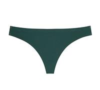Tanga Damen Sexy Spitze Nahtloser Tanga-Höschen Atmungsaktiver Stretch-Tanga für Damen, Unterwäsche, Tanga, 1 Stück, sexy, spurlos, selbstklebend, Seamless Highwaist Slips Damen Slip High (Green, L)