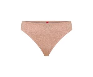 Tanga HUGO UNDERWEAR "SHADOW", Damen, Gr. XL, light beige 272, Webqualität, Obermaterial: 83% Polyamid, 17% Elasthan, körpernah, Unterhosen Tanga (11382044-XL) light beige 272