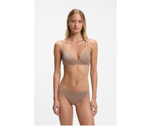 Tanga HUGO UNDERWEAR "SHADOW", Damen, Gr. XS, beige (medium braun 218), Webqualität, Obermaterial: 83% Polyamid, 17% Elasthan, körpernah, Unterhosen Tanga (61876135-XS) medium braun 218
