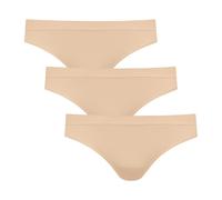 Tanga JOCKEY "Seamfree Core", Damen, Gr. S, beige (light beige), Microfaser, Obermaterial: 93% Polyamid, 7% Elasthan, unifarben, körpernah, Unterhosen Tanga, leichter luftiger Stretch, atmungsaktiv (4