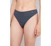 Tanga JOOP "Sensation", Damen, Gr. 42, grau (dunkelgrau), Obermaterial: 85% Polyamid, 15% Elasthan, unifarben, körpernah, Unterhosen Tanga, mit detailliertem Allover-Print (89517231-42)