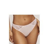 Tanga LASCANA "Amira", Damen, Gr. 36/38, rosa (rosé), Microtouch, Obermaterial: 87% Polyamid, 13% Elasthan, Unterhosen Tanga, mit graphischen Spitzeneinsätzen (63941908-36) rosé
