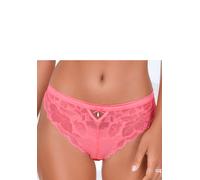 Tanga LASCANA, Damen, Gr. 32/34, pink, Spitze, Obermaterial: 88% Polyamid, 12% Elasthan, Unterhosen Tanga, mit edlem Accessoire und feinem Bund aus Satin-Material (24472318-32) pink